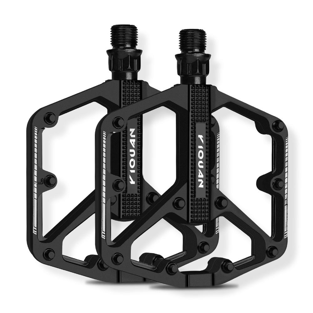 

Bicycle Pedals Sealed DU Bearing Nonslip Mountain Road Bike Cycling Aluminum Alloy Platform MTB Bike Pedal чёрный