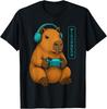 Capybara Funny Anime Gamer Animal Video Gaming T-Shirt