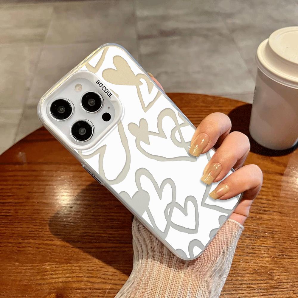 

Creative Love Art Phone Cover Case for iPhone 17 Pro Max 16 Air 15 14 Plus 13 17e 11 12 Pro iPhone 13 Pro Max