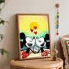 Disney Digital Oil Painting Art Painting Kit Mickey and Minnie Romantic Sunset Love Manual Diy Painting for Home Decorations