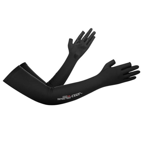 1 Paar UV-beständige Sonnenschutz-Armstulpen, atmungsaktiv, feuchtigkeitsableitend, superweich, elastisch, kühlende Kompressions-Armstulpen, Sommerhandschuhe