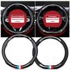 Car Hot 2025 Car Carbon Fiber Steering Wheel Cover Non-slip Wear-resistant For Honda Civci CRV Accord Mugen Prelude FIT City CRZ