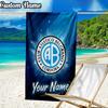 Custom Name CAB Football Beach Towel - Soft, Ultra-Absorbent Microfiber, Lightweight, Perfect for Beach, Parties, Travel, Camping