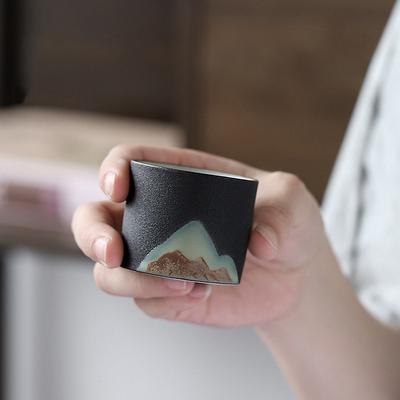 Caja de Regalo Set de Tazas de Té para Oficina en Casa Exquisito Juego de Té Taza Jiangshan Taza Individual Degustación de Té Festival Estilo Japonés