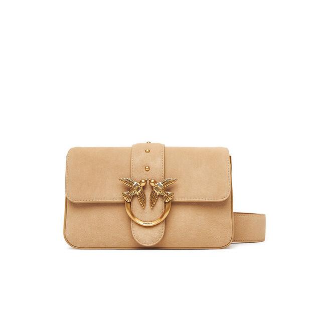 Сумка PINKO Love One Mini Slouchy Fl PE 25 PLTT 104340 A2CC бежевый