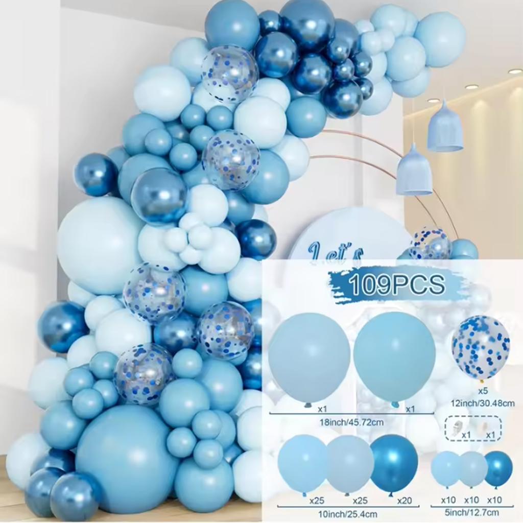 Blue Balloon Garland Arch Kit Wedding Birthday Party Decoration Kids Adult Wedding Party Supplies Latex Ballon Baby Shower Boy