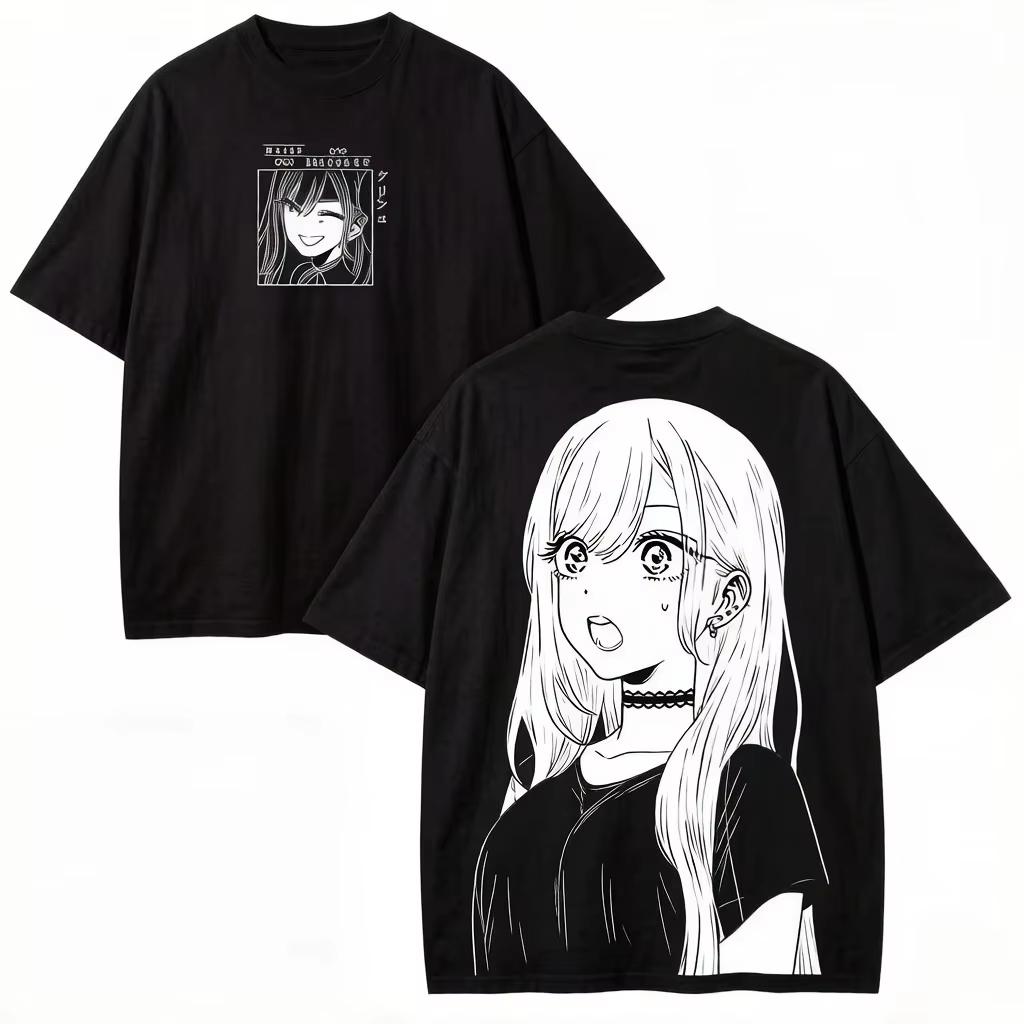 Summer Hot Sale New My Dress-Up Darling Kitagawa Marin Anime T-Shirt Unisex Harajuku Hip Hop T-Shirt Cotton Gothic Round Tshirt