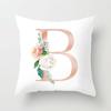 Luxurious 26 Letter Polyester Pillow Case For Sofa Car And Home Decor
