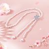 [FH.bird] Pearl Necklace, Long, Wedding, Formal Occasions, Shell Pearl, Popular, 8mm, Long Necklace, Women's, Pearl, 88cm, Adjustable, Bride, Winter,