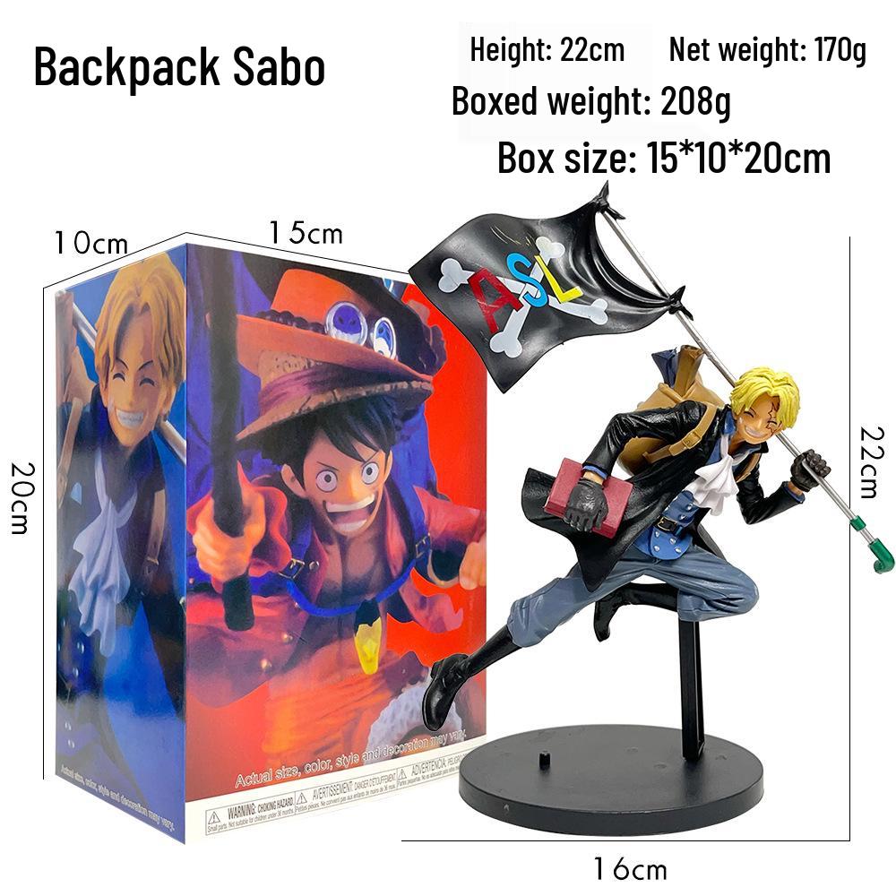 One Piece Onigashima Luffy, Zoro, Ace, & Sanji Anime Figurine Set