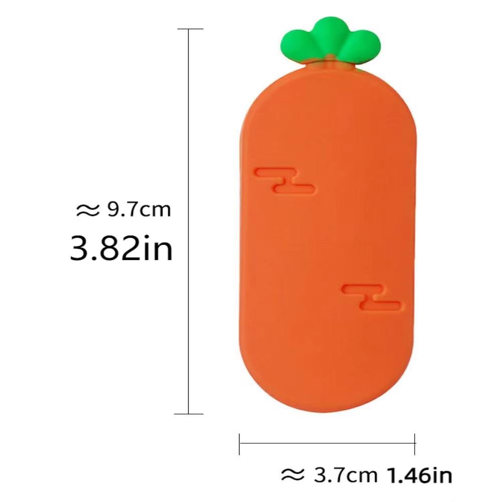 Universal Suction Shower Head Holder Wall Mount Adjustable Sticky Carrot Design Bathroom Storage Rack No Drill