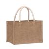 Jute Handbag - Laminated 3D Burlap Tote, Blank Linen Design, Logo Printable.