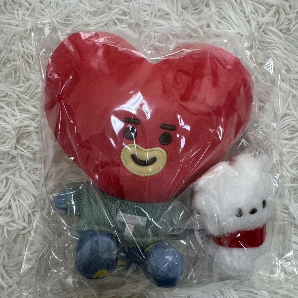 [USED] BT21 TATA V Plush Toys, Bundle, Line Friends, Denim Fabric
