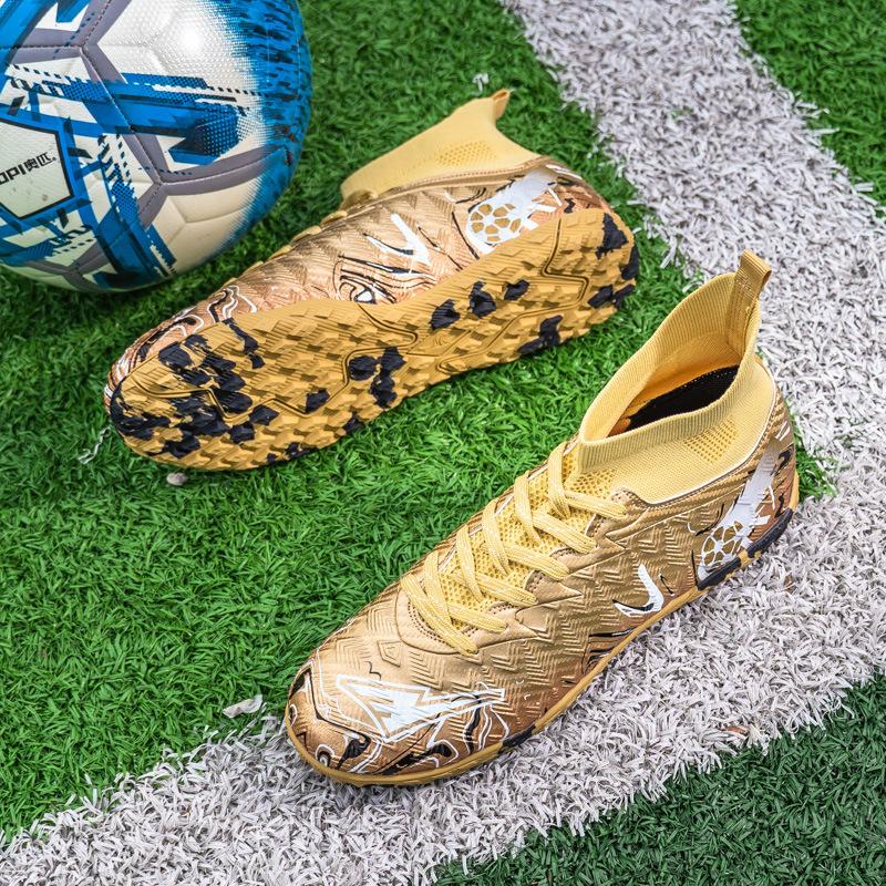 Scarpe da calcio alte uomo e donna tacchetti lunghi TF tacchetti spezzati scarpe da allenamento erba artificiale scarpe sportive giovanili