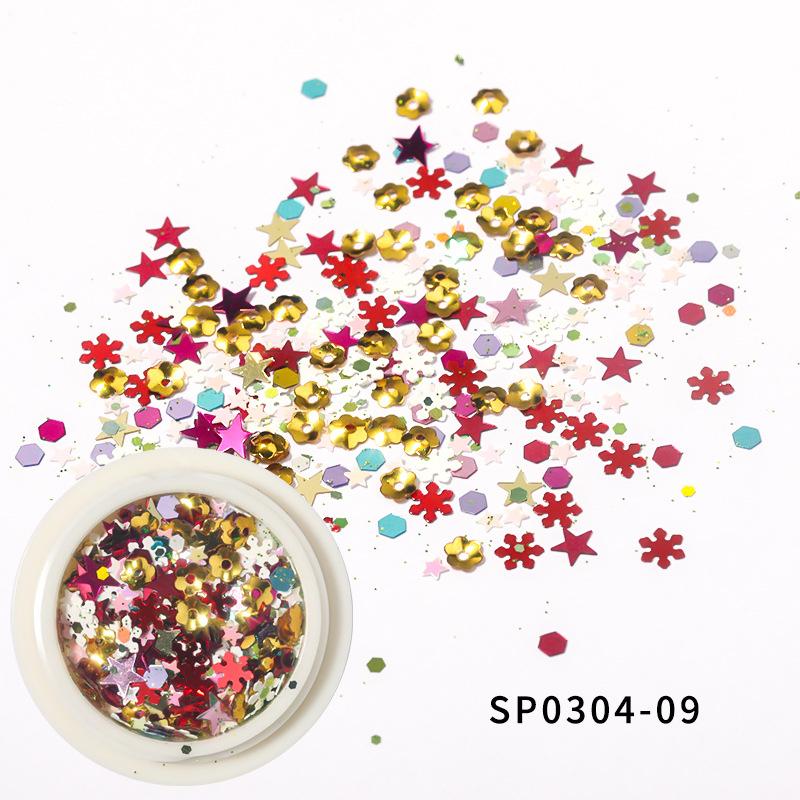 

Рождественский подарок, выдолбленные золотые блестки для ногтей, снежинки, смешанный дизайн, украшения для ногтей, аксессуары для ногтей as the picture