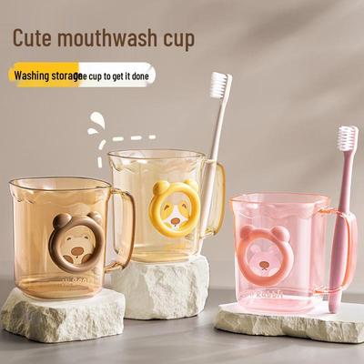 Transparent Couple's Toothbrush and Toothpaste Holder Set