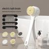 Digital Display Electric Bath Brush with Long Handle for Massage and Scrubbing