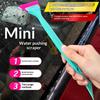 1Pcs Car Corner Windshield Handheld Cleaning Tool Small Window Tint Mirror Squeegee Different Softness Rubber Blade Scraper