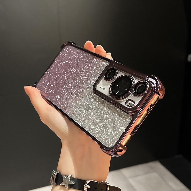 Applicable To Infinix HOT11 Mobile Phone Case Electroplating Glitter SMART11 Lens Film SPARK11 Anti-drop POP11