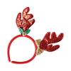 Party Dress Up Antlers Headband Female Plush Hair Hoop Christmas Decoration Christmas Hair Band