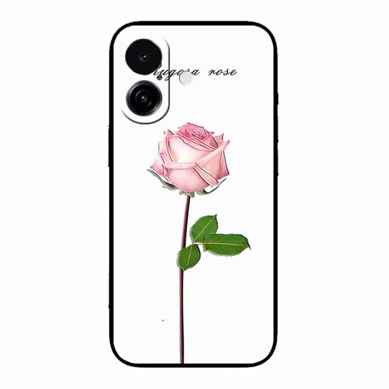 3D Emboss Case For iphone 17 2025 Phone Case Coque Flowers Black Silicone Soft Back Cover For iphone 17 5G Case 6.3" Funda Shell