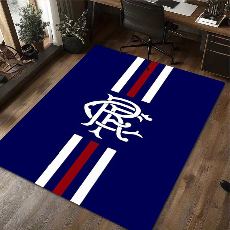 1Pc Rangers Football Club Print Rug - Home Decoration Carpet For Living Room Bedroom Flooring Computer Chair Area Rug