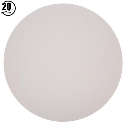 20 ks Prázdny okrúhly papier Zahustený Ručná kresba Skicovanie DIY Kartónové remeslo Biely papier