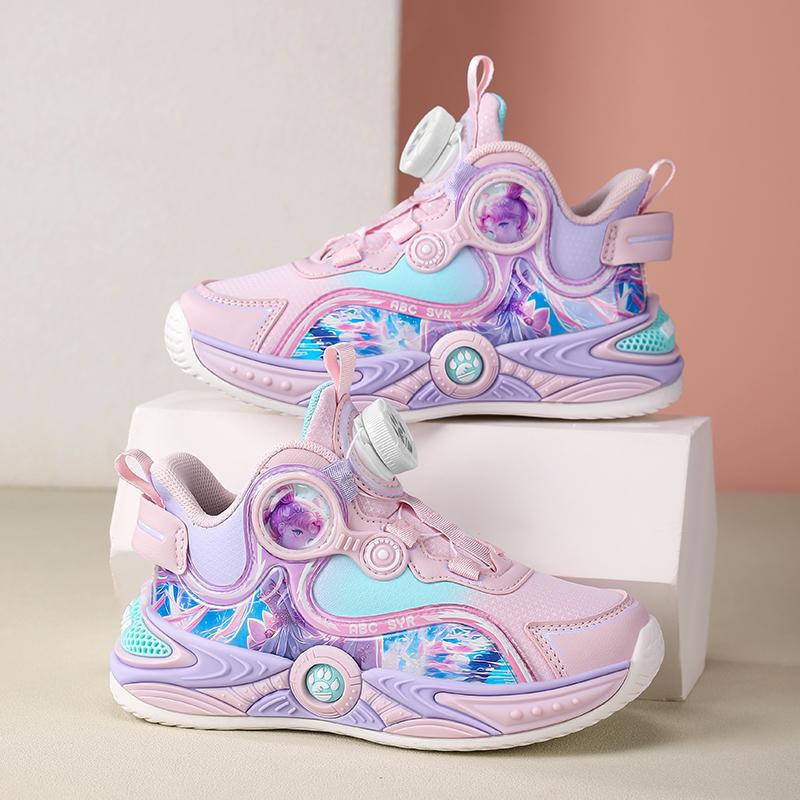 Childrens Basketball Shoes Fashion Girls Training Non Slip Sole Cushioned Sneakers Snug Soft Running Shoes for Kid