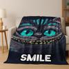 Dream Cheshire Cat Alice In Wonderland Cartoon Flannel Blanket,Cozy Soft Throw Blanket for Home Bedroom Bed Sofa Cover Gift Kid
