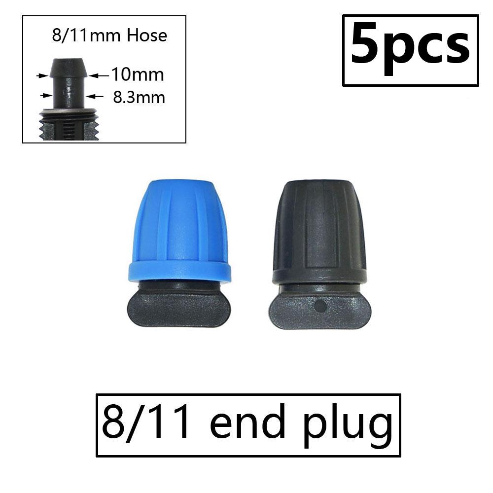 

3/8 Irrigation Garden Hose Connector 8/11 4/7 3/5mm Hose Reducer Joint Tee Elbow End Plug Drip Irrigation System Fitting