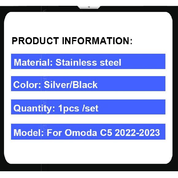 Vtear Car Rear Door Trim Cover Exterior Tailgate Bottom Stainless Steel Decorative Strip Accessories Parts For Omoda C5 2023