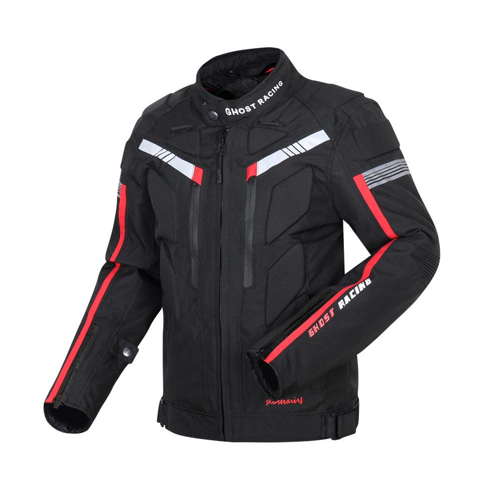 Motorrad Cycling Kleidung Herren Jacke Frühling und Herbst Off-road Motorrad Kleidung Racing Anti-Sturz Kleidung Rallye Kleidung Warm halten XL schwarz