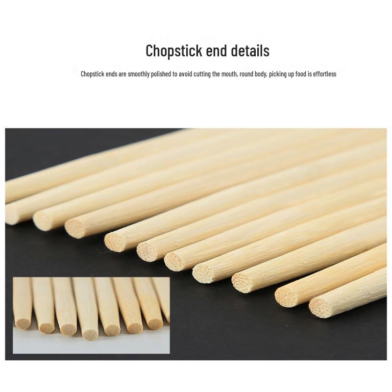 Biaoxing Einweg Rote Runde Bambus Essstäbchen