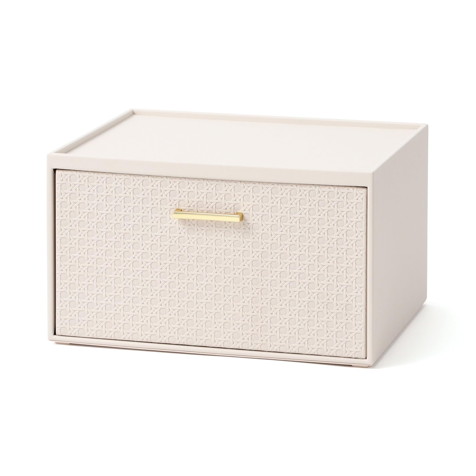 

Francfranc Embossed Stacking Drawer Medium, Ivory, Storage Box, Drawer Type