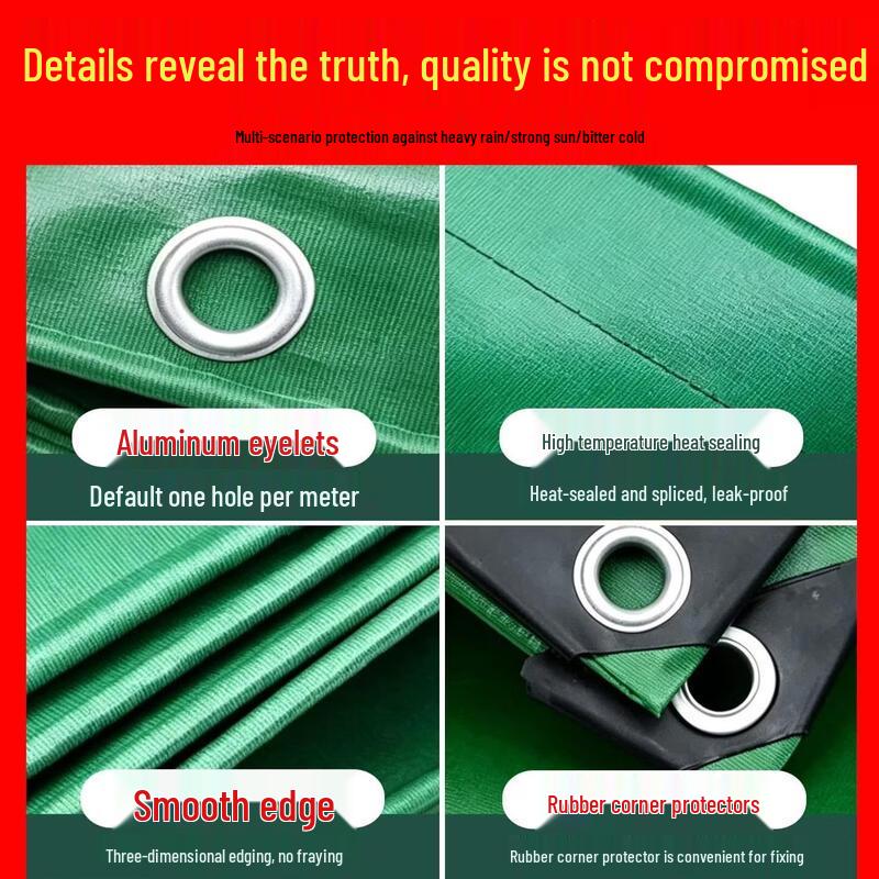 Heavy-Duty PVC Waterproof Tarp with Grommets