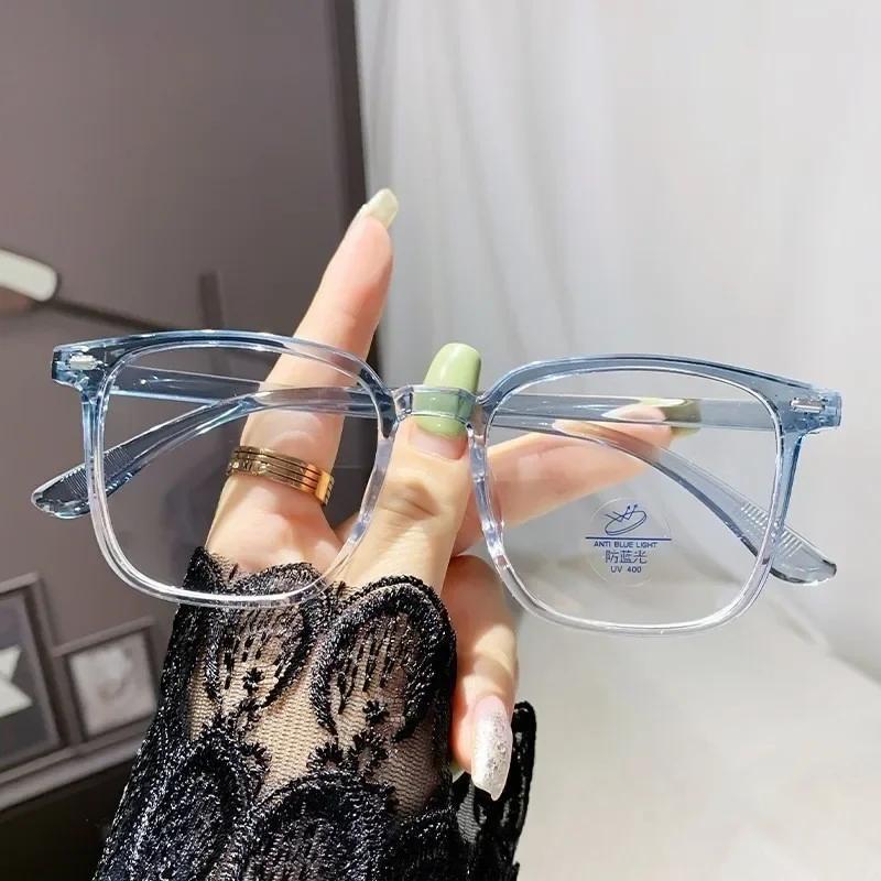 Korean Anti Blue Light Blocking Round Frame Glasses Anti-fatigue Spectacles Fashion for Men/Women Radiation Protection