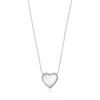 Korean version of personality exaggerated tide big love titanium steel necklace Internet celebrity three-dimensional peach heart collarbone chain 