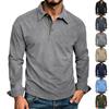 Men's Cotton Corduroy Long Sleeve Shirt with Collar for Everyday Wear