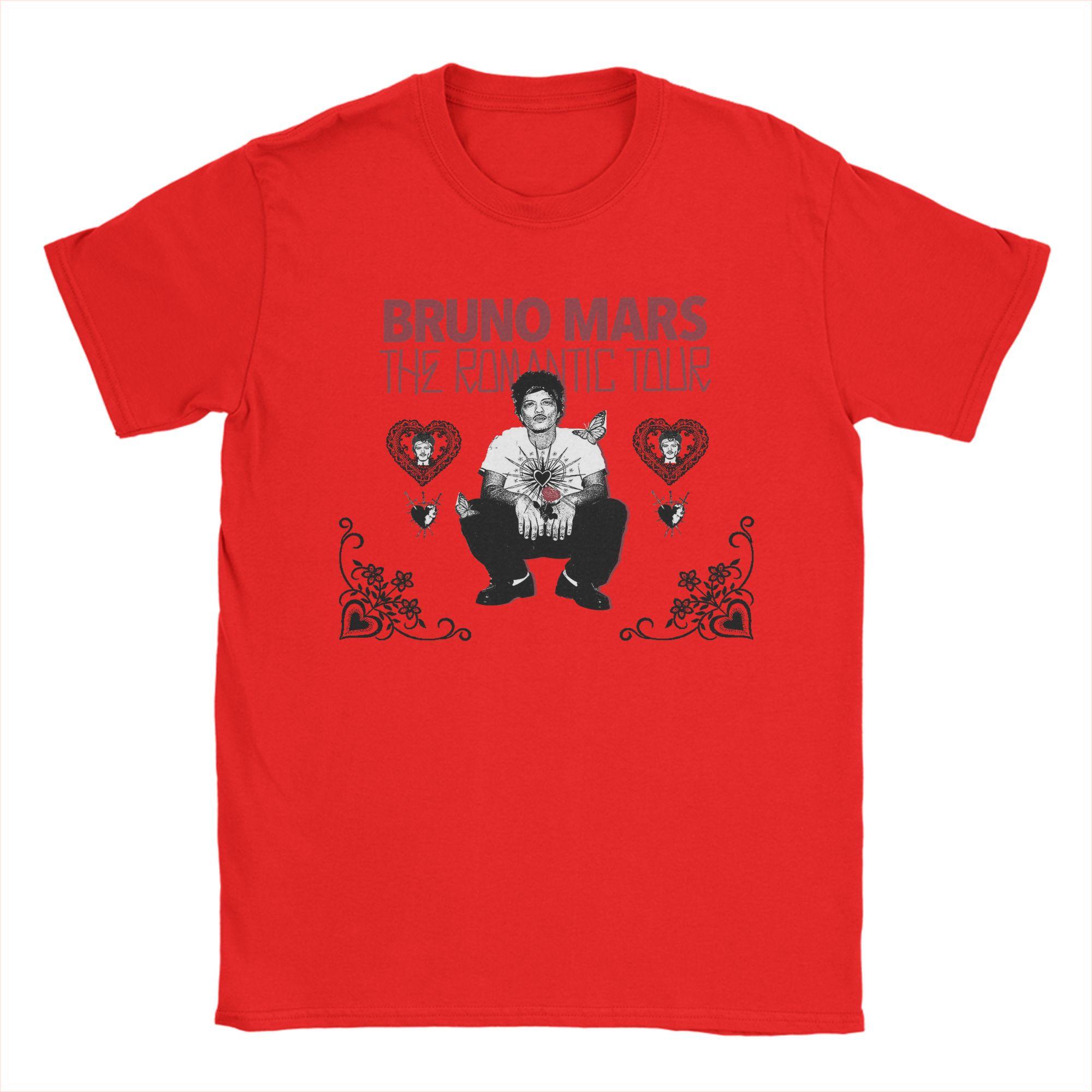 

The Romantic Tour Bruno Mars 2026 TShirt for Unisex Humor Cotton Tee Shirt Crewneck Short Sleeve T Shirts Gift Idea Tops XL