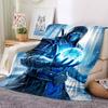 1pc Mortal Kombat Blanket Lightweight Flannel Throw For Sofa, Bed, Travel, Camping, Livingroom, Office, Couch, Chair, And Bed