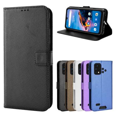 Custodia per telefono in pelle a grana di diamante con vibrazione magnetica per Bison X10G X10S NFC X10 Pro Slot per scheda portafoglio Custodia morbida per telefono in silicone per Umidigi A11 Pro Max A11S
