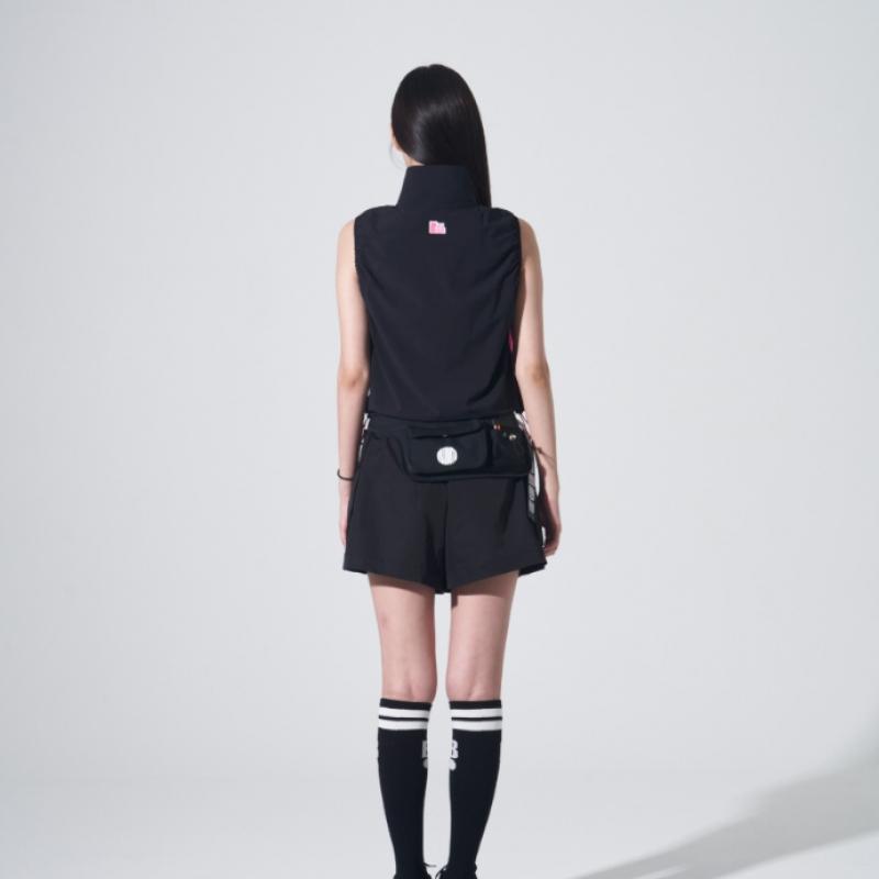 Blu DoT Crop Sleeveless Shirring T shirT Np