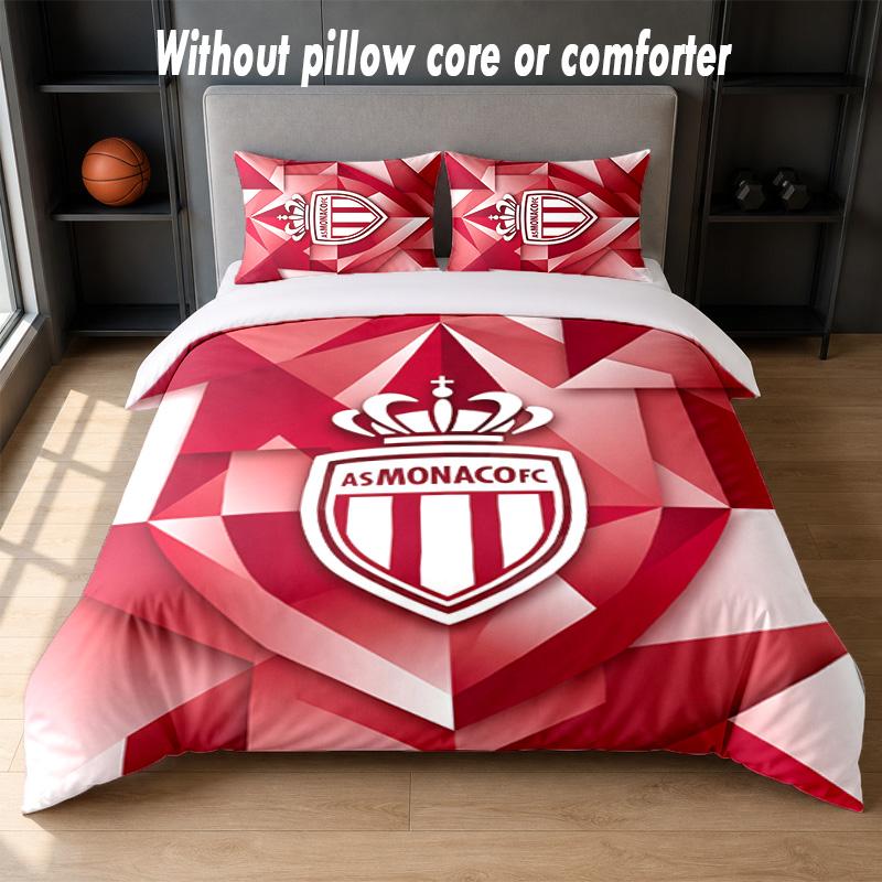 Monaco FC Design Bed Bedding Set 1 Duvet Cover + 2 Pillowcases Soft Breathable Household Bed Linens