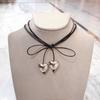 Heart Necklace Female Temperament Niche Net Red Collarbone Chain Korean Version Student Drawing Adjustable Chain Jewelry