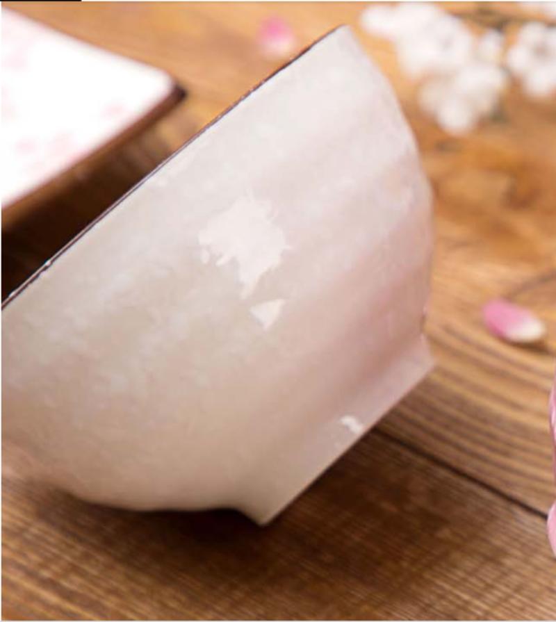 1 st Sakura Kom Keramische Kom Rijst Keuken Eettafel Set Tafel Set Kinderen Studenten Schouder Soepkommen Japanse Stijl | Kommen