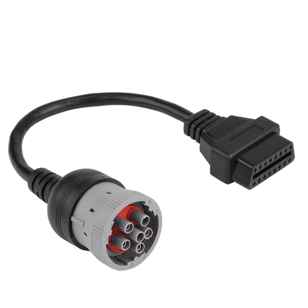 Truck Diagnose Interface Female 16 Pin   6 Pin Adapter Cable for Automotive Diagnostic Tool
