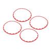 4PCS 20in Wheel Rim Protection Ring Wheel Edges Trim Tire Decoration Accessories Replacement For Tesla Model Y Red