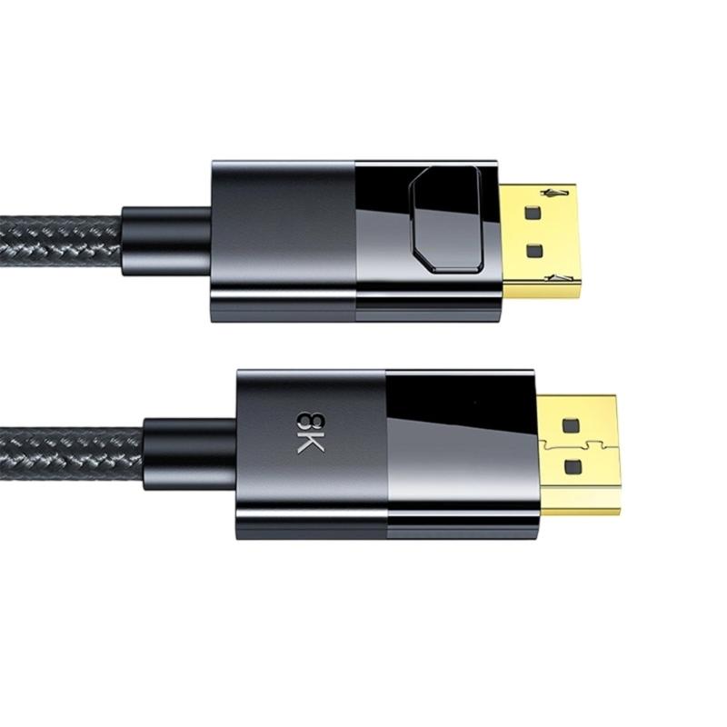 1.4 Cable 8K@60Hz 4K@144Hz 2K@165Hz Male to Male 32.4Gbps Extension Cable for PC Laptop