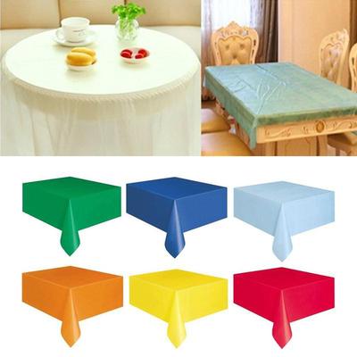 Disposable, Solid Color, PEva Material, Thickened and Enlarged, Tablecloth, 137 * 183CM, Solid Color Tablecloth, Party Decoration, Monochrome