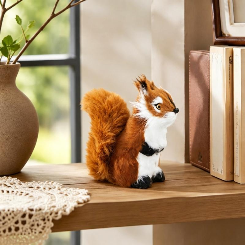 Window Placement Animal Figurine Realistic Textured Piece for Shelf Styling, Scene Layouts, and Display Corners